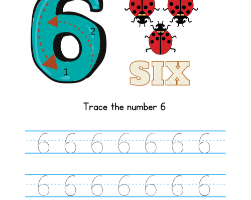 Number-6-Tracing
