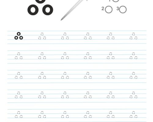 Tamil Tracing Worksheet – Letter ஃ