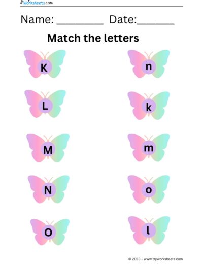 Match the Lowercase Alphabet  – Set 3