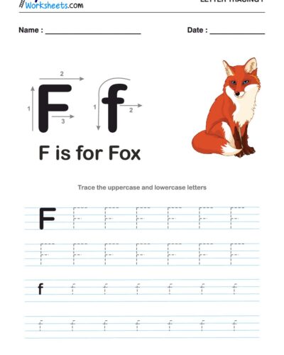 Tracing  Letter – F
