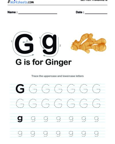 Tracing  Letter – G