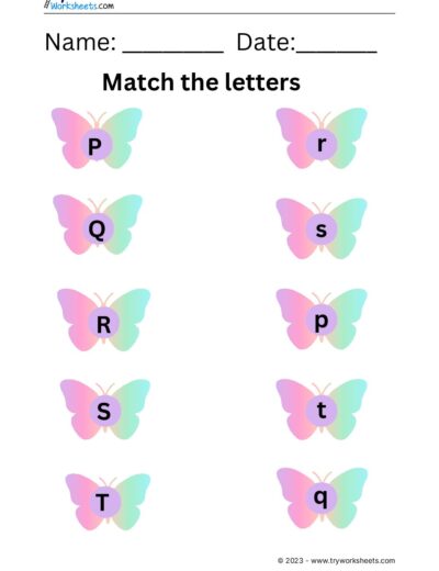 Match the Lowercase Alphabet  – Set 4