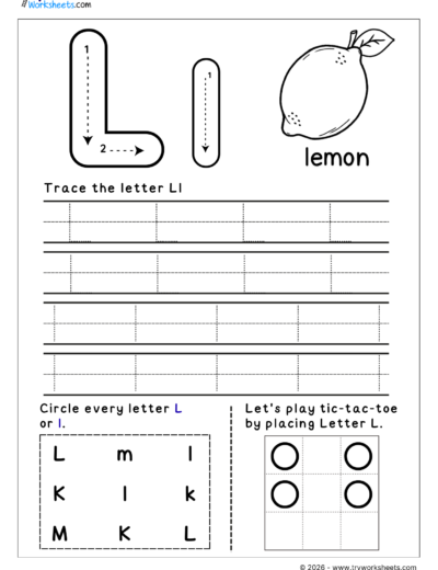 English Letter Tracing Worksheets – A to Z Printable Practice