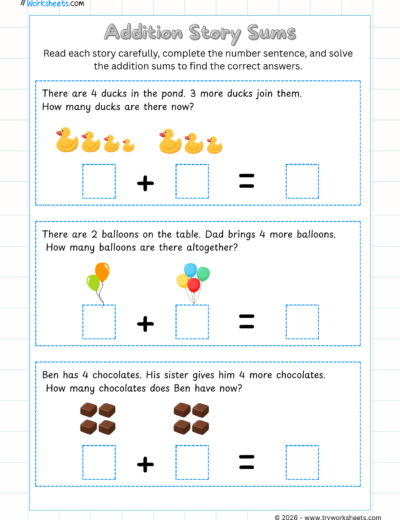 UKG Addition Worksheets – Free Printable Addition Worksheets