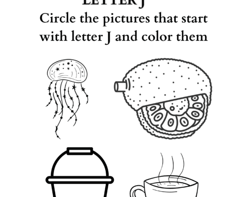 Letter coloring J