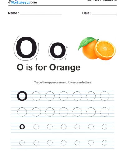 Tracing  Letter – O