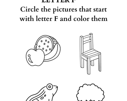 Letter coloring F