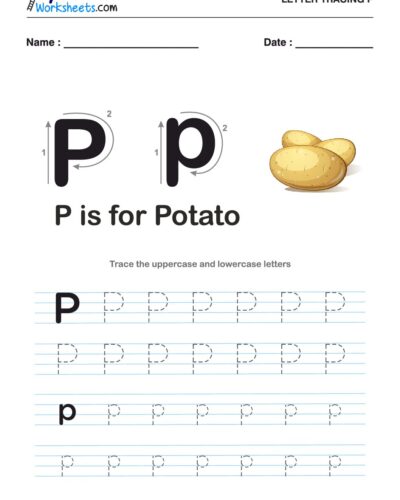 Tracing  Letter – P