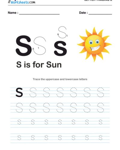 Tracing  Letter – S
