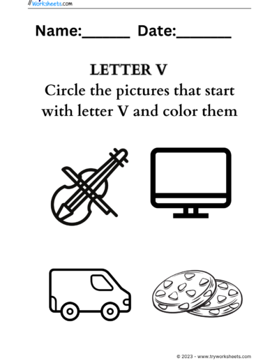 Letter coloring V