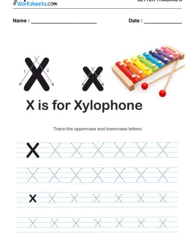 Tracing  Letter – X