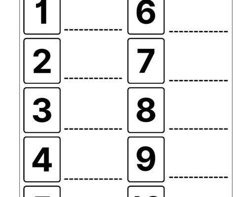 Hindi UKG Worksheet – Number Name