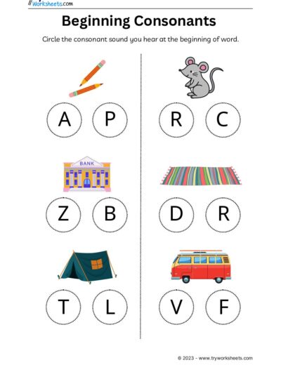 English – Grammar  – Beginning Consonants-4