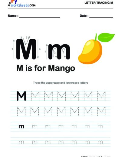 Tracing  Letter – M