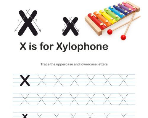 Tracing  Letter – X
