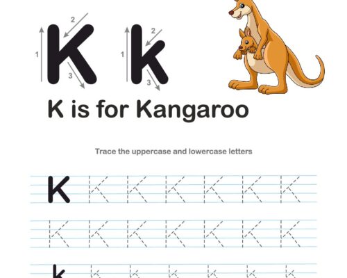 Tracing  Letter – K