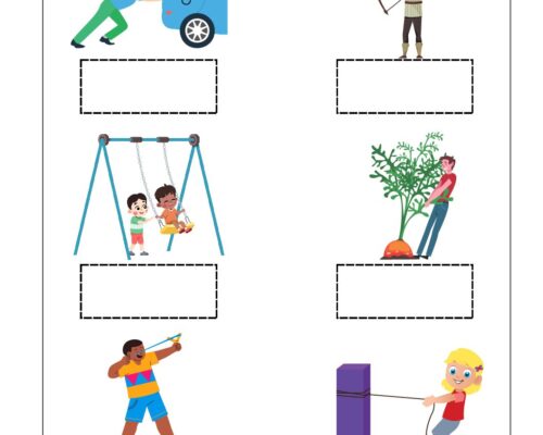 Science Grade 3 Worksheets – Push or Pull