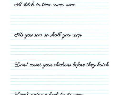 English Cursive Writing – 3