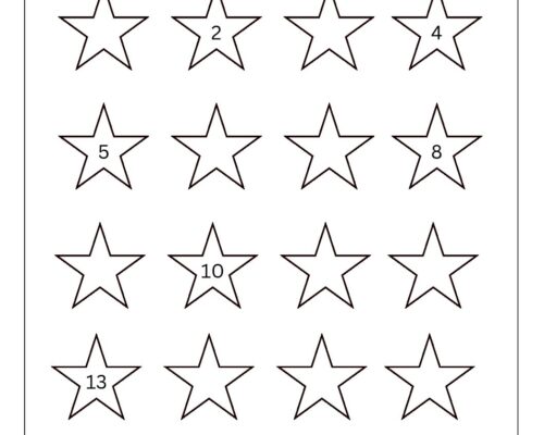 Missing Numbers – Write Numbers in Stars