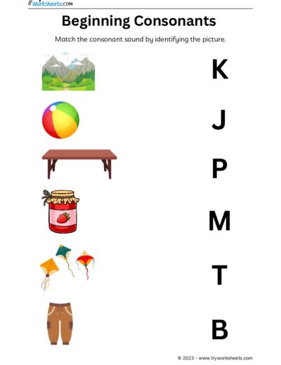 English – Grammar  – Beginning Consonants-6