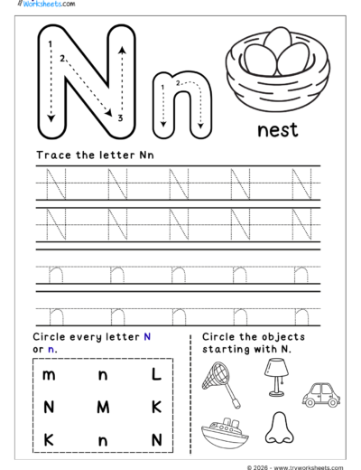 English Letter Tracing Worksheets – A to Z Printable Practice
