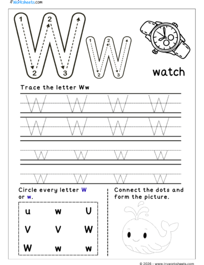 English Letter Tracing Worksheets – A to Z Printable Practice