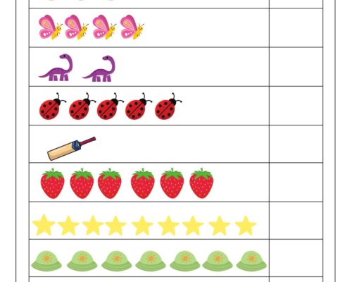 Count the Objects and Write the Number