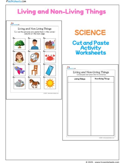 Science – Living and Non-living Things | Worksheets & Activities for Kids