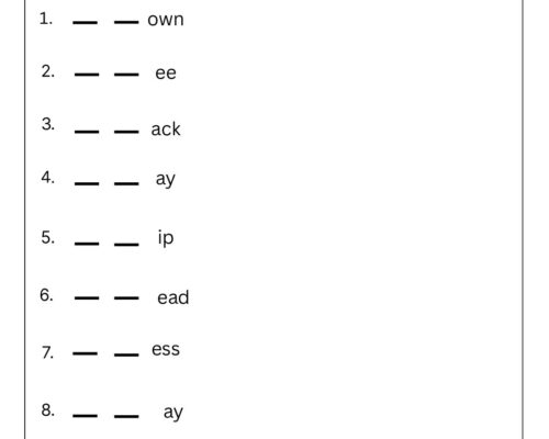 Consonant Blends Worksheet – Add the Correct R-Blend (br, cr, fr, gr, pr, tr, dr)