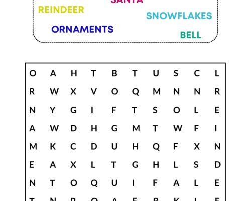 Christmas word search