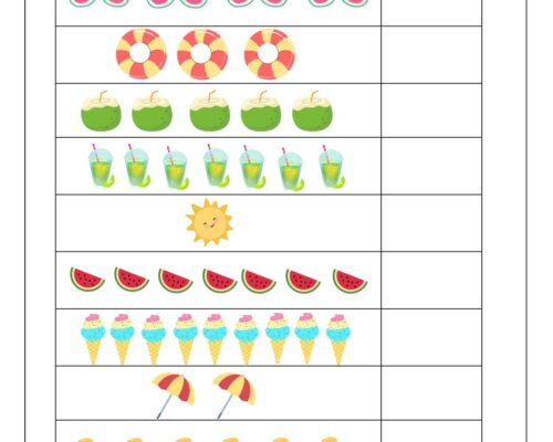 Count the Objects and Write the Number Name