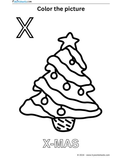 Color the Picture – X