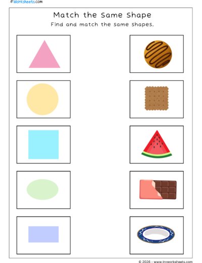 Shapes Worksheets for Kids