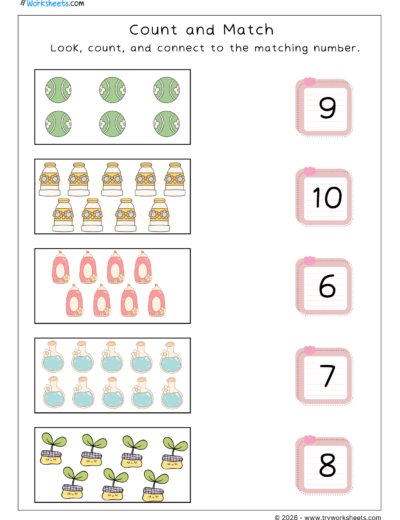 Count and Match -(6-10)