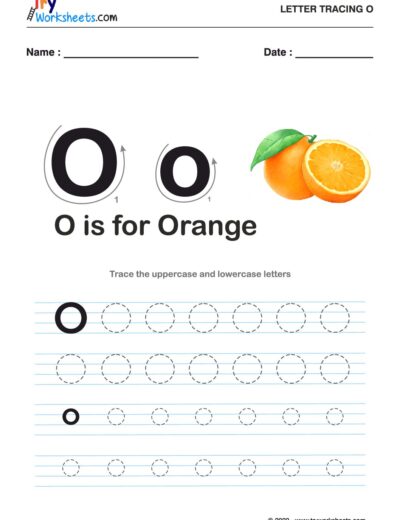 Tracing  Letter – O