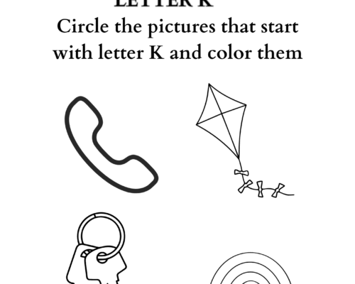 Letter coloring K