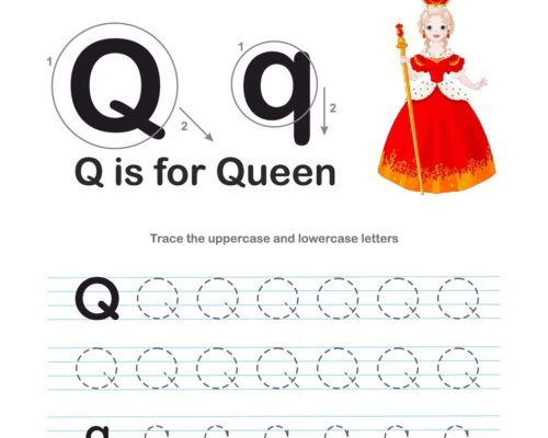 Tracing  Letter – Q