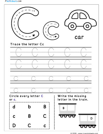 English Letter Tracing Worksheets – A to Z Printable Practice