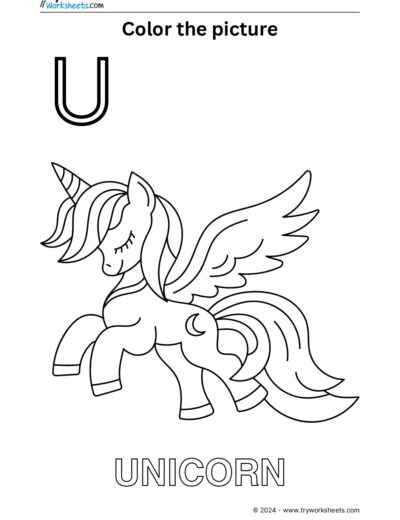 Color the Picture – U