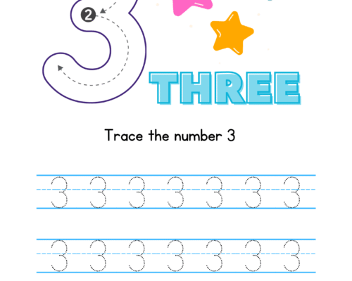 Number-3-Tracing