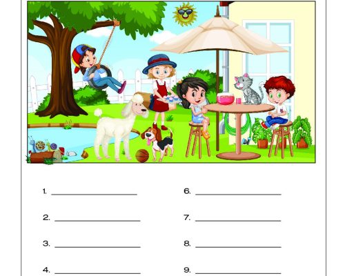 Tamil Grade 3 Worksheet | Picture Based Word Writing Activity