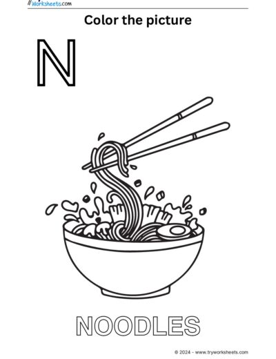 Color the Picture – N