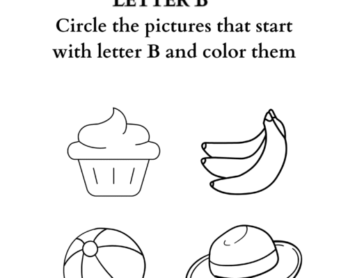 Letter coloring B