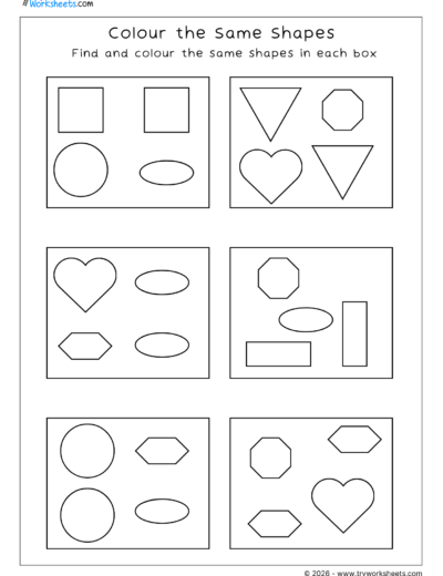 Shapes Worksheets for Kids