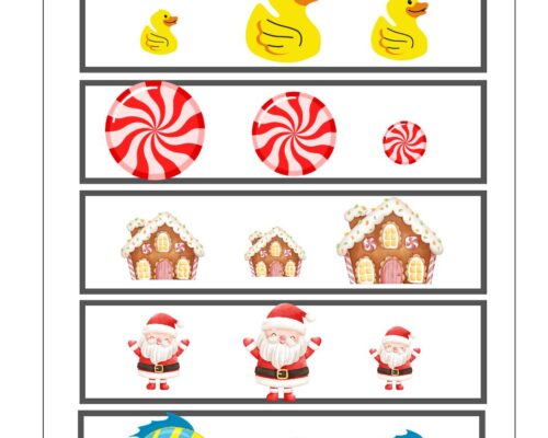 Math KG Worksheet – Circle The Smallest