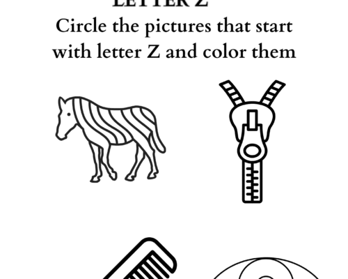 Letter coloring Z