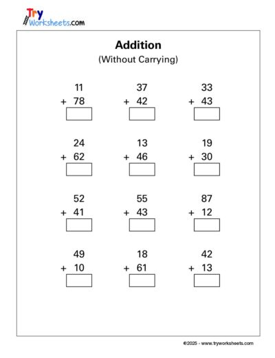 Math – Grade 1: Addition Worksheets