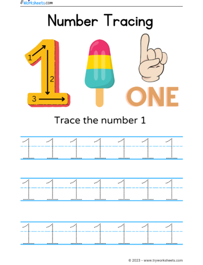 Number-1-Tracing
