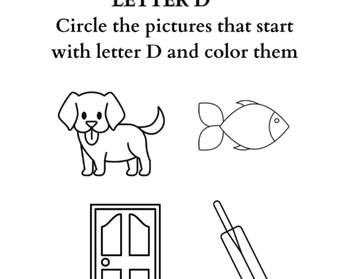 Letter coloring D