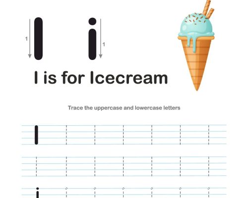 Tracing  Letter – I